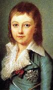 Alexander Kucharsky Portrait of Dauphin Louis Charles of France oil painting